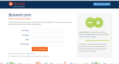 Desktop Screenshot of bcevent.com